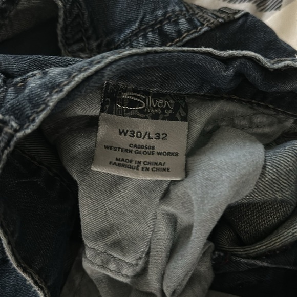 Silver Jeans Gordie Loose Fit Straight leg 30 waist 32 Length - Picture 3 of 5